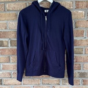 American Giant supima cotton and modal navy blue hoodie, size S